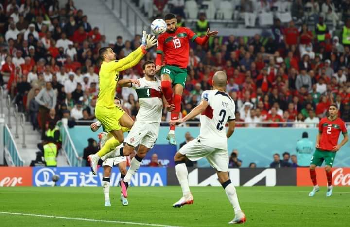 هدف يوسف النصيري ضد البرتغال الذي عبر بالأسود إلى النصف