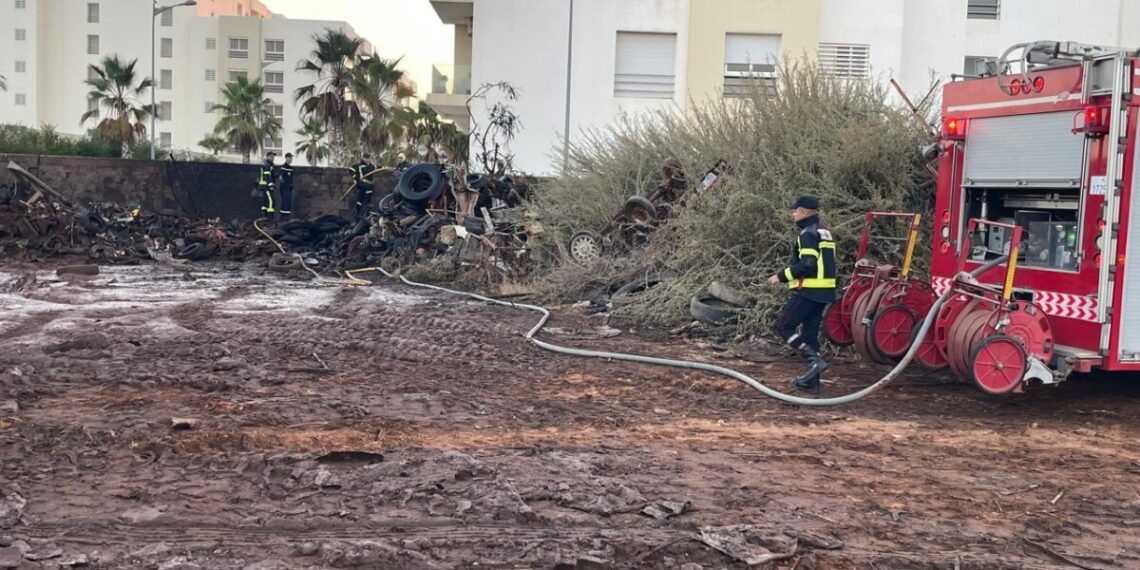 تدخل عاجل لإخماد حريق بمُحجز السيارات بالرباط دون خسائر بشرية