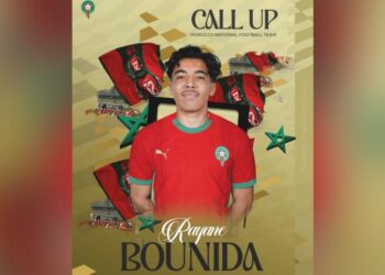 استدعاء ريان بونيدا للمنتخب الوطني المغربي