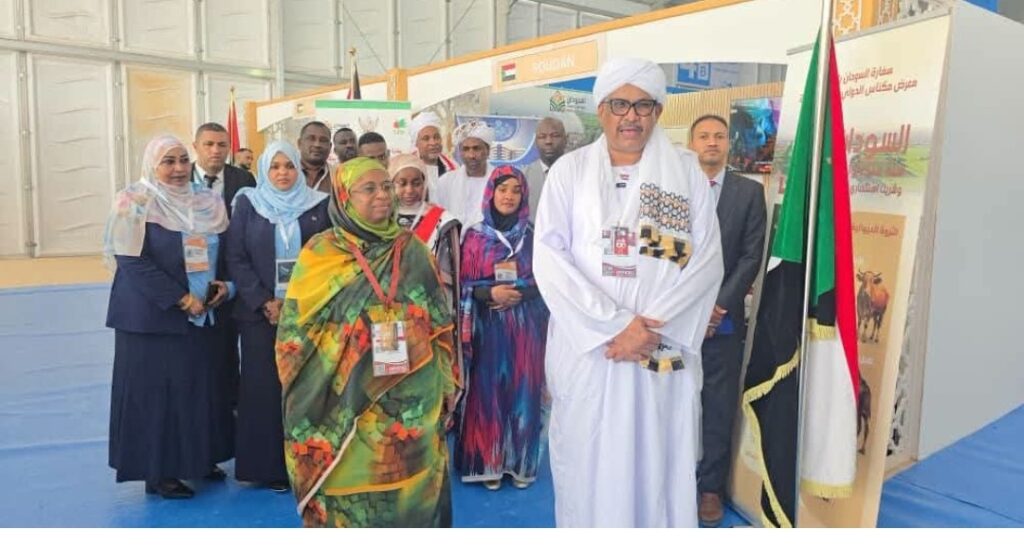 وزير الزراعة السوداني وسفيرة السودان بالرباط يفتتحان جناح السودان بالمعرض الدولي للفلاحة بمكناس