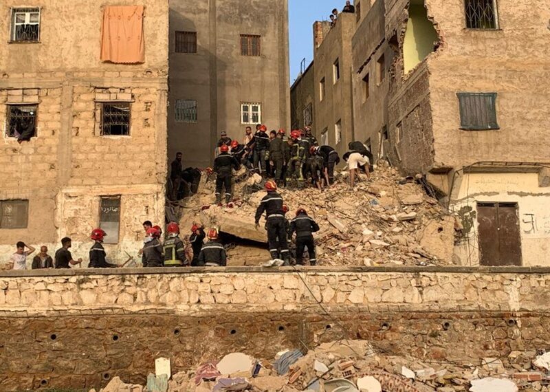 4 قتلى و6 مصابين في انهيار عمارة سكنية بفاس