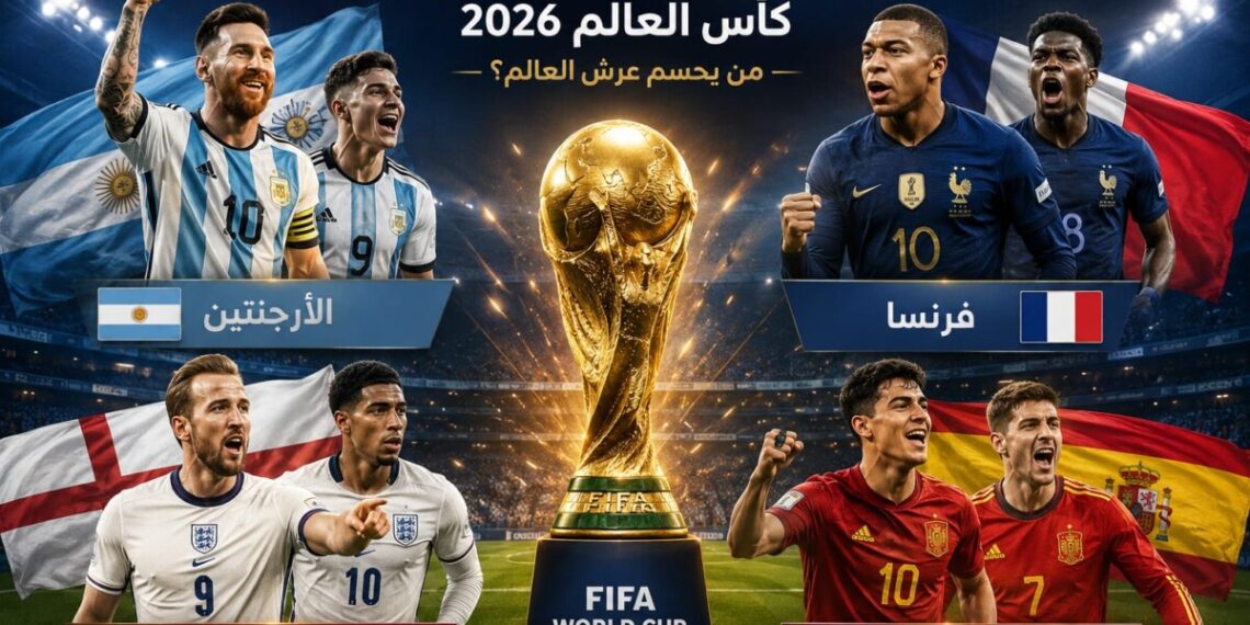 المربع الذهبي لمونديال 2026.. من يحسم عرش العالم؟ بين خبرة الأرجنتين، قوة فرنسا، عناد إنجلترا وسحر إسبانيا