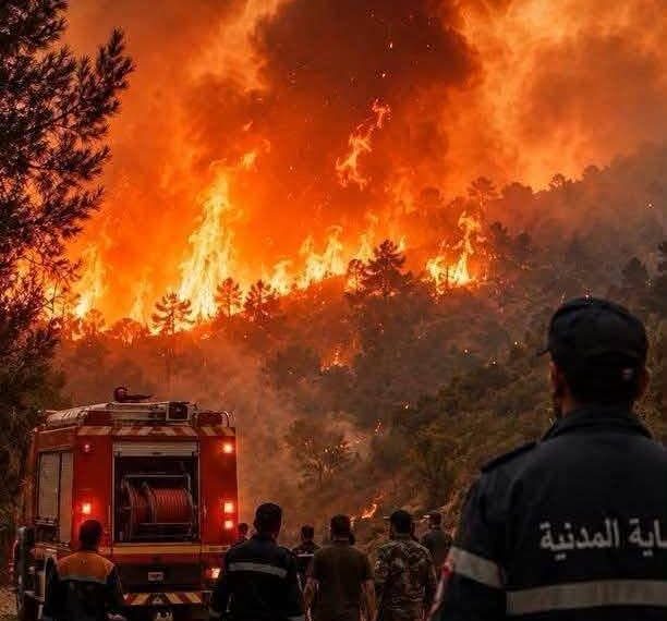 حرائق الجزائر وتونس.. عندما تشتد النيران على الأرض وتشتعل الفتنة على مواقع التواصل