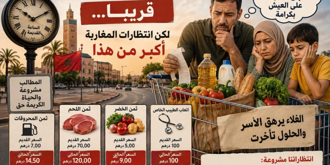 العودة إلى الساعة القديمة لا تكفي… المغاربة ينتظرون عودة شيء أكبر: عودة القدرة على العيش.