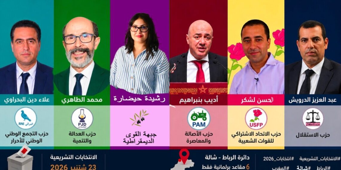 الرباط شالة تشتعل انتخابيا.. ستة أسماء بارزة تتنافس على المقاعد البرلمانية