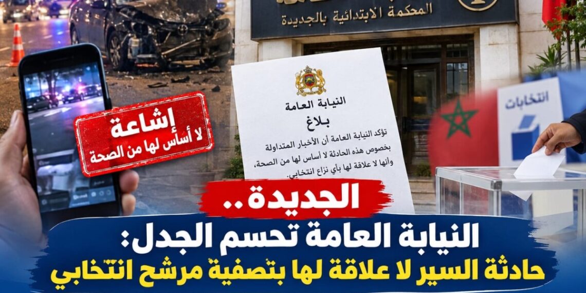 الجديدة.. النيابة العامة تحسم الجدل: حادثة السير لا علاقة لها بتصفية مرشح انتخابي.