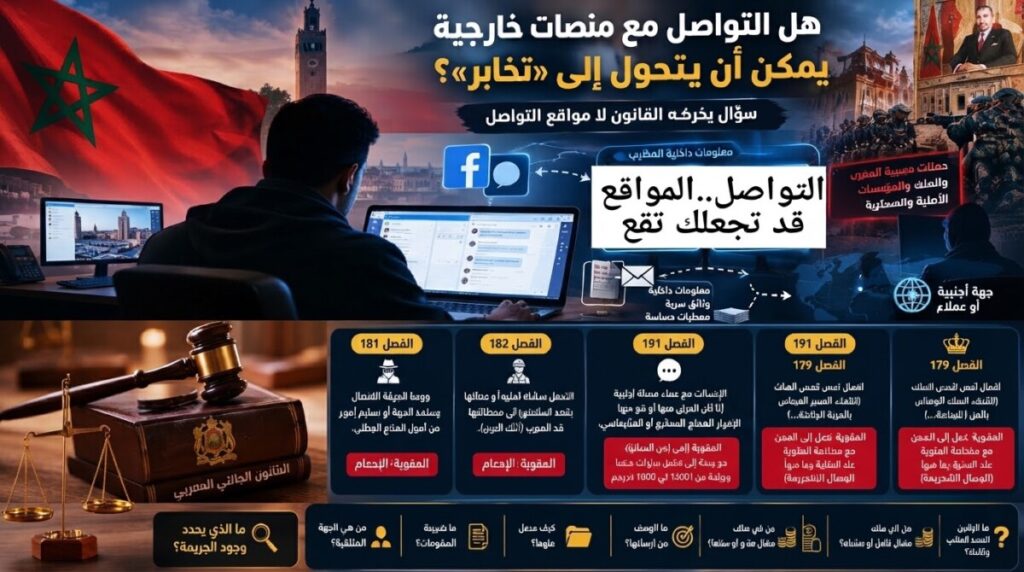 هل التواصل مع منصات خارجية يمكن أن يتحول إلى «تخابر»؟.. سؤال يفرضه القانون لا مواقع التواصل