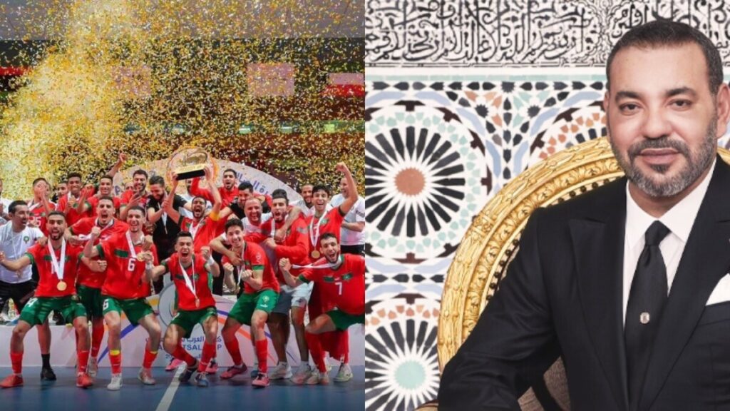 رسالة ملكية لأسود الأطلس داخل القاعة بعد اللقب الإفريقي الرابع على التوالي