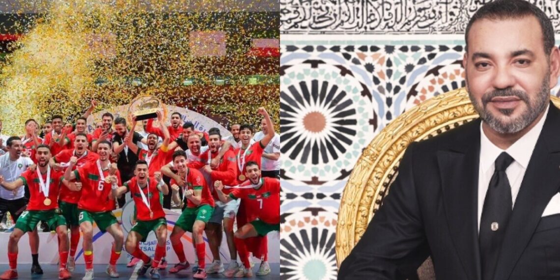 رسالة ملكية لأسود الأطلس داخل القاعة بعد اللقب الإفريقي الرابع على التوالي